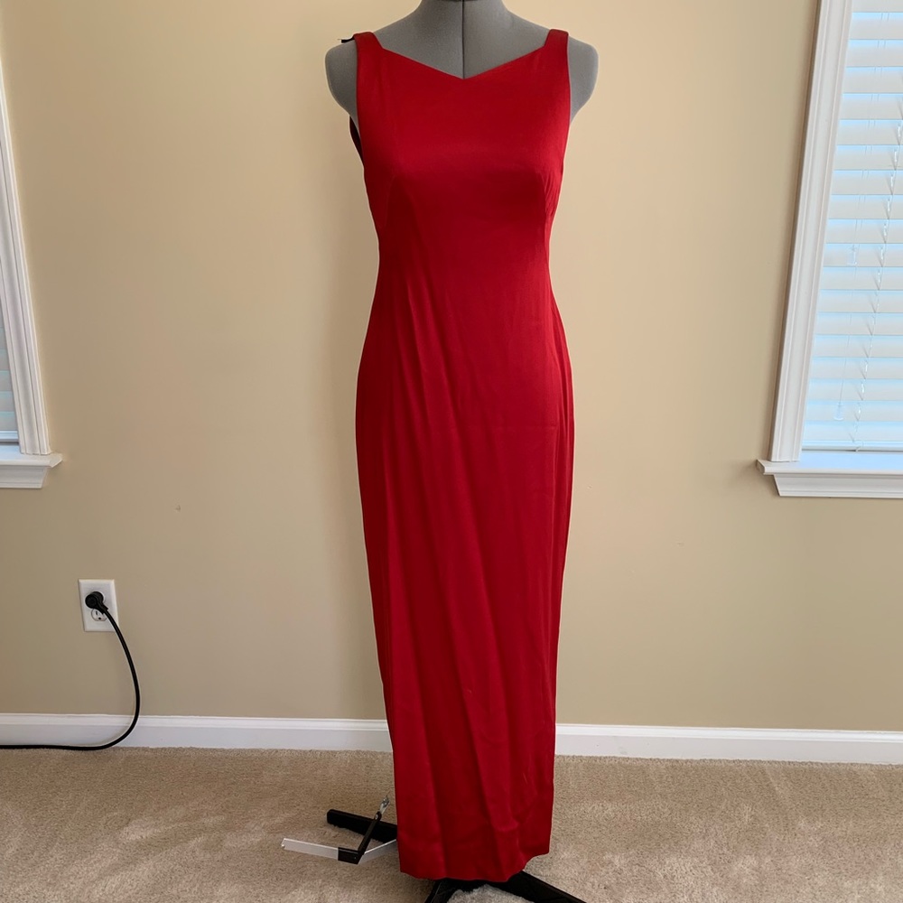 NWT - Nicole Miller Red Evening Dress - Size 2
